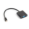 DISPLAYPORT MINI(M) 1.2->VGA(F) ADAPTER CABLE 20CM BLACK LANBERG