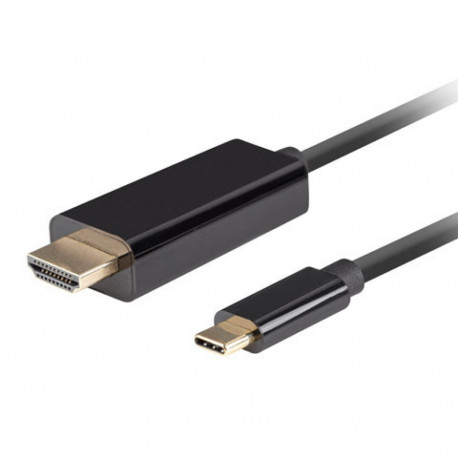 Lanberg kaabel USB-C(M)->HDMI(M) 0.5M 4K 60HZ, must