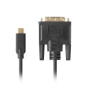 USB-C(M)->DVI-D(24+1)(M) CABLE 1.8M BLACK LANBERG