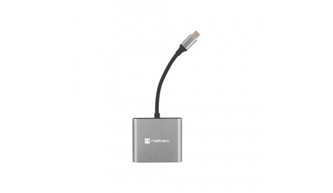 USB-C MULTIPORT ADAPTER 3 IN 1 NATEC FOWLER MINI USB 3.0, HDMI 4K, USB-C PD