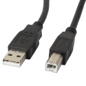 Lanberg kaabel USB-A (M) - USB-B (M) 2.0 Ferrite 1.8m, must