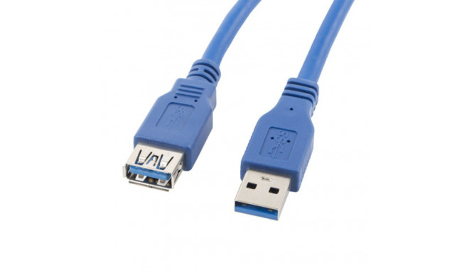 USB-A M/F 3.0 CABLE 3M BLUE LANBERG
