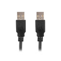 Lanberg cable USB-A M/M 1m, black