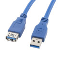 USB-A M/F 3.0 CABLE 3M BLUE LANBERG