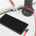 Natec kaabel microUSB (M) nurgaga - USB-A (M) 2.0 nurgaga 1m, punane