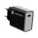 USB CHARGER NATEC RIBERA 1X USB-C 20W BLACK