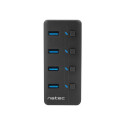 Natec USB 3.0 hub Mantis 2 4-port + vooluadapter