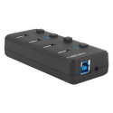 Natec USB 3.0 hub Mantis 2 4-port + vooluadapter