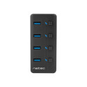Natec USB 3.0 hub Mantis 2 4-port + vooluadapter