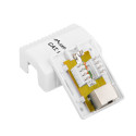 SURFACE-MOUNT BOX CAT.6 FTP SHIELDED 1X RJ45 WHITE LANBERG