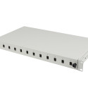 RACKMOUNT 19" 1U FIBER PATCH PANEL LANBERG 12XSC SIMPLEX / 12XLC DUPLEX GREY + ACCESSORIES