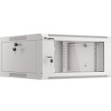 RACK CABINET 19" WALL-MOUNTED 4U 600 FAST ASSEMBLY (FLAT PACK) GREY LANBERG