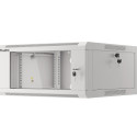 RACK CABINET 19" WALL-MOUNTED 4U 600 FAST ASSEMBLY (FLAT PACK) GREY LANBERG