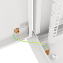 RACK CABINET 19" WALL-MOUNT 9U/600X600 FOR SELF-ASSEMBLY WITH METAL DOOR GREY LANBERG (FLAT PACK)