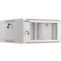 RACK CABINET 19" WALL-MOUNTED 4U 600 FAST ASSEMBLY (FLAT PACK) GREY LANBERG