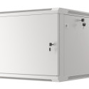 RACK CABINET 19" WALL-MOUNT 9U/600X600 FOR SELF-ASSEMBLY WITH METAL DOOR GREY LANBERG (FLAT PACK)
