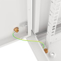 RACK CABINET 19" WALL-MOUNT 9U/600X600 FOR SELF-ASSEMBLY WITH METAL DOOR GREY LANBERG (FLAT PACK)