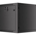 RACK CABINET 19" WALL-MOUNT 9U/600X600 (FLAT PACK) V2 BLACK LANBERG