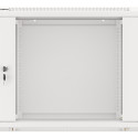 RACK CABINET 19" WALL-MOUNT 9U/600X450 (FLAT PACK) WITH GLASS DOOR GREY LANBERG V2