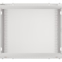 RACK CABINET 19" WALL-MOUNT 9U/600X450 (FLAT PACK) WITH GLASS DOOR GREY LANBERG V2