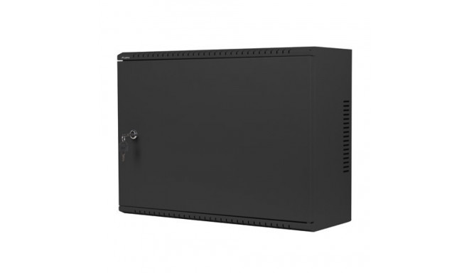 RACK CABINET 19" WALL-MOUNT 4U+3U/540X200 LOW-PROFILE BLACK LANBERG (ASSEMBLED)