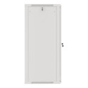 RACK CABINET 19" WALL-MOUNT 27U/600X600 (FLAT PACK) WITH GLASS DOOR GREY LANBERG V2