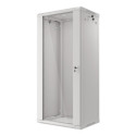 RACK CABINET 19" WALL-MOUNT 27U/600X450 (FLAT PACK) GREY LANBERG V2