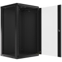 RACK CABINET 19" WALL-MOUNT 22U/600X600 (FLAT PACK) BLACK LANBERG V2