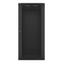RACK CABINET 19" WALL-MOUNT 27U/600X600 (FLAT PACK) BLACK LANBERG V2