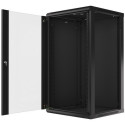 RACK CABINET 19" WALL-MOUNT 22U/600X600 (FLAT PACK) BLACK LANBERG V2