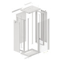 RACK CABINET 19" WALL-MOUNT 27U/600X450 (FLAT PACK) GREY LANBERG V2