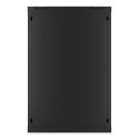 RACK CABINET 19" WALL-MOUNT 18U/600X600 (FLAT PACK) WITH GLASS DOOR BLACK LANBERG V2