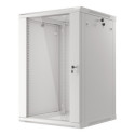 RACK CABINET 19" WALL-MOUNT 18U/600X600 (FLAT PACK) GREY LANBERG V2