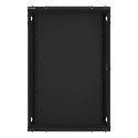 RACK CABINET 19" WALL-MOUNT 18U/600X600 (FLAT PACK) WITH GLASS DOOR BLACK LANBERG V2