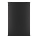 RACK CABINET 19" WALL-MOUNT 18U/600X450 (FLAT PACK) WITH GLASS DOOR BLACK LANBERG V2