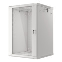 RACK CABINET 19" WALL-MOUNT 18U/600X600 (FLAT PACK) GREY LANBERG V2
