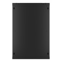 RACK CABINET 19" WALL-MOUNT 18U/600X450 (FLAT PACK) WITH GLASS DOOR BLACK LANBERG V2