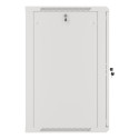 RACK CABINET 19" WALL-MOUNT 18U/600X600 (FLAT PACK) GREY LANBERG V2