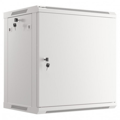 RACK CABINET 19" WALL-MOUNT 12U/600X450 (FLAT PACK) WITH METAL DOOR GREY LANBERG