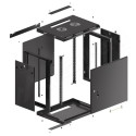 RACK CABINET 19" WALL-MOUNT 12U/600X450 FOR SELF-ASSEMBLY WITH METAL DOOR BLACK LANBERG (FLAT PACK)