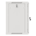 RACK CABINET 19" WALL-MOUNT 12U/600X450 FOR SELF-ASSEMBLY WITH METAL DOOR GREY LANBERG (FLAT PACK)