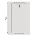 RACK CABINET 19" WALL-MOUNT 12U/600X450 FOR SELF-ASSEMBLY WITH METAL DOOR GREY LANBERG (FLAT PACK)