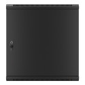 RACK CABINET 19" WALL-MOUNT 12U/600X450 FOR SELF-ASSEMBLY WITH METAL DOOR BLACK LANBERG (FLAT PACK)