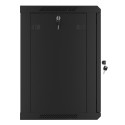 RACK CABINET 19" WALL-MOUNT 12U/600X450 FOR SELF-ASSEMBLY WITH METAL DOOR BLACK LANBERG (FLAT PACK)