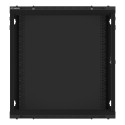 RACK CABINET 19" WALL-MOUNT 12U/600X450 (FLAT PACK) BLACK LANBERG V2