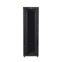 RACK CABINET 19" FREE-STANDING 42U/800X1200 (FLAT PACK) WITH GLASS DOOR LCD BLACK LANBERG V2