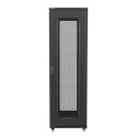 RACK CABINET 19" FREE-STANDING 42U/800X1000 (FLAT PACK) WITH MESH DOOR BLACK LANBERG