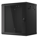 RACK CABINET 19" WALL-MOUNT 12U/600X450 (FLAT PACK) BLACK LANBERG V2