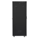 RACK CABINET 19" FREE-STANDING 42U/800X1000 (FLAT PACK) WITH GLASS DOOR LCD BLACK LANBERG V2