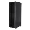 RACK CABINET 19" FREE-STANDING 42U/800X1000 (FLAT PACK) BLACK LANBERG